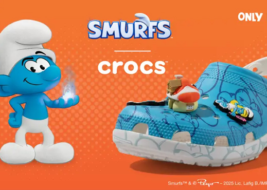 Crocs与蓝精灵合作系列缤纷登场，全家一起掀起蓝色风潮！